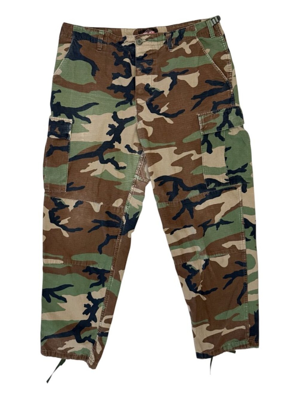 Tru-Spec Classic BDU Pants M81 Woodland Camo Ripstop Cargo Military Large Reg